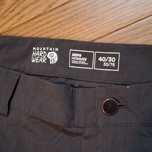 Mountain Hardwear, Men's Black Hiking Pants 40/30